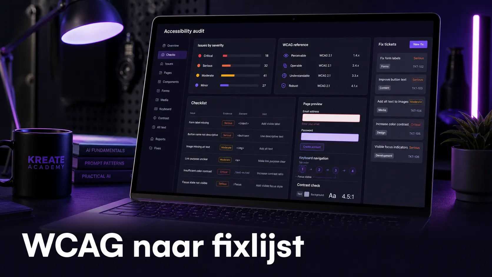 Website toegankelijkheid audit met AI (Skill): van WCAG-risico naar fixlijst