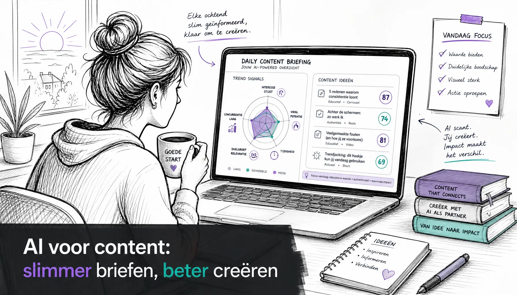 AI dagelijkse content briefing (Skill): nooit meer zonder content ideeen zitten