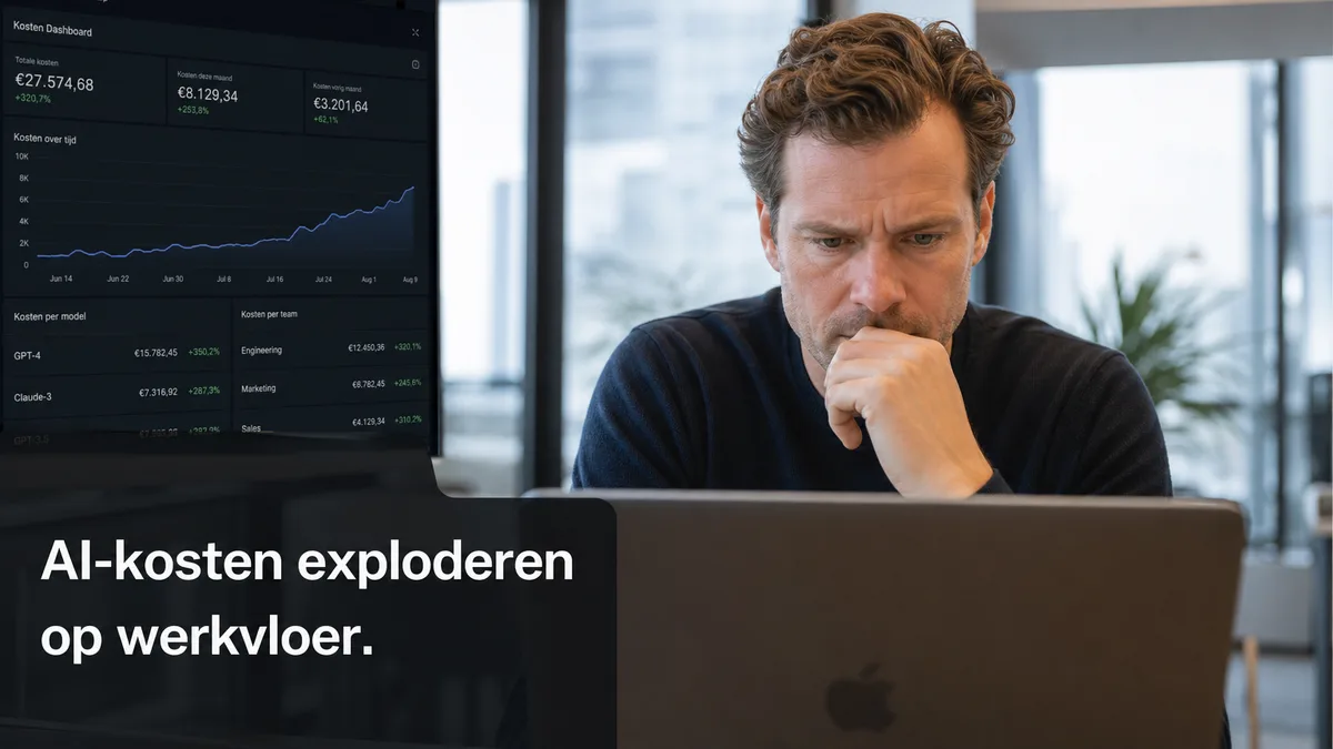 AI-rekening loopt uit de hand: werkgevers trekken aan de rem