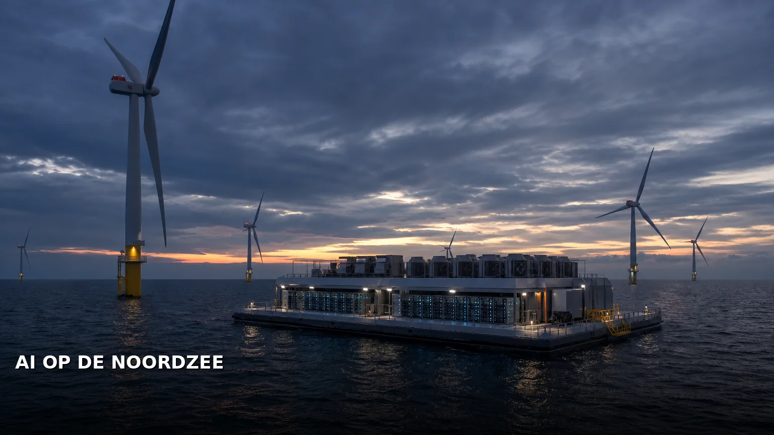 AI-datacenters op de Noordzee: Vattenfall onderzoekt koppeling met windparken