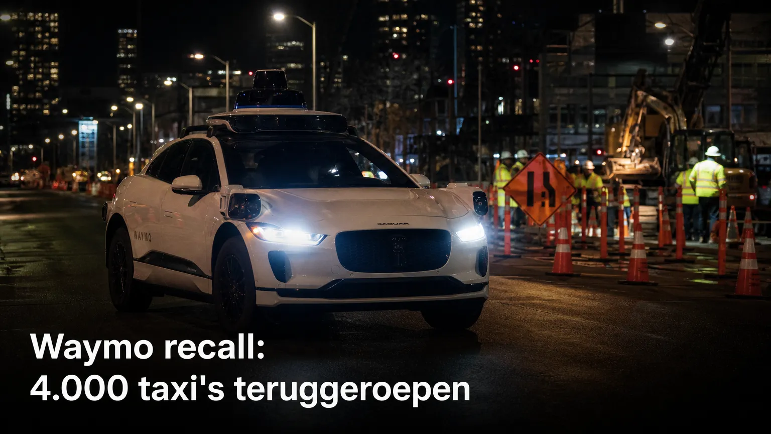 Waymo roept 4.000 zelfrijdende taxis terug na gevaarlijke wegwerkzaamheden
